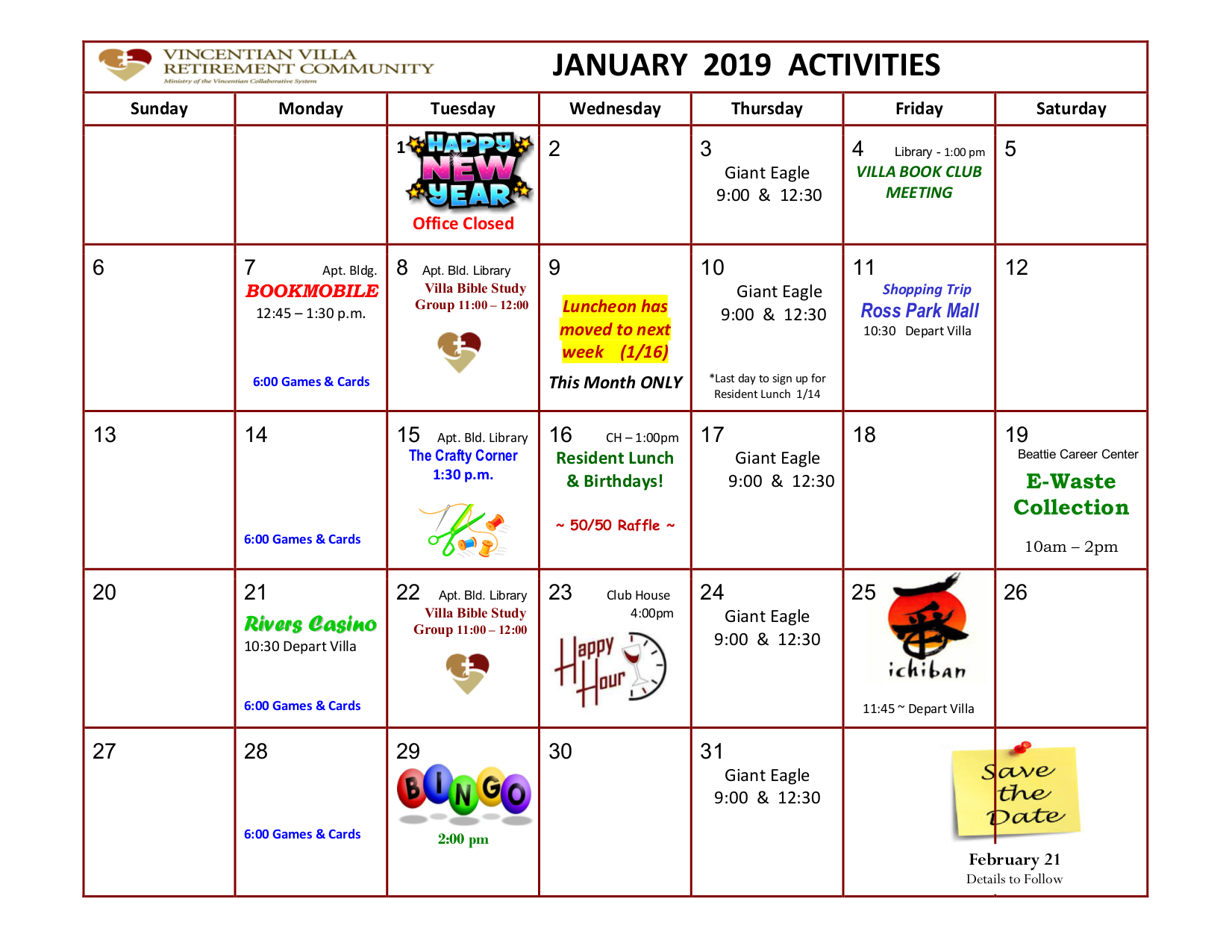 Vincentian Villa Senior Living Community Assisted Living, Nursing